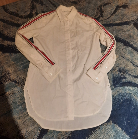 Calvin Klein Tops - Calvin Klein sporty stripe button down shirt